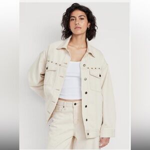 Old Navy Light Beige Jean Jacket